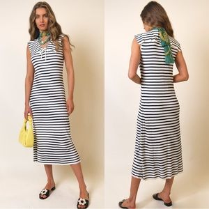 RIXO Antibes Knit Striped Midi Dress in Women’s Sz XS
